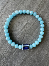 Armband natuursteen blauw